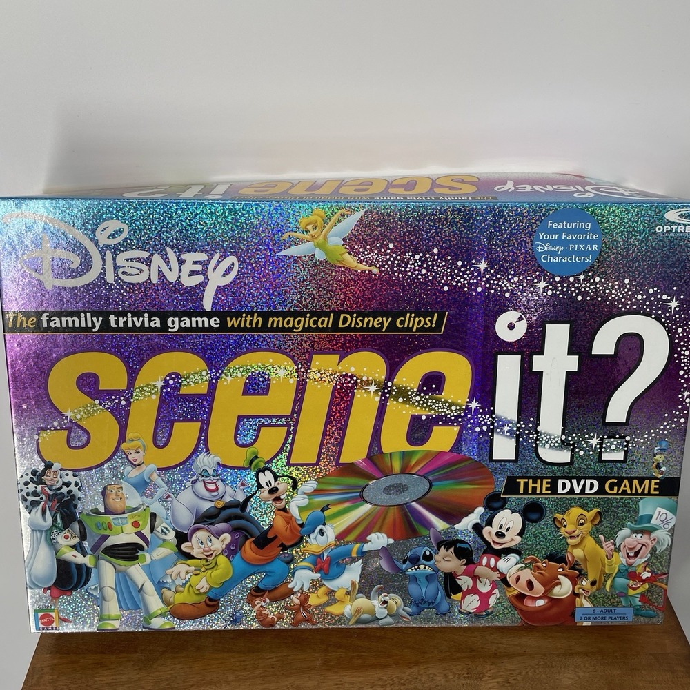MATTEL Disney SCENE IT? Series One The Family Trivia DVD‎ Game 2004 COMPLETE